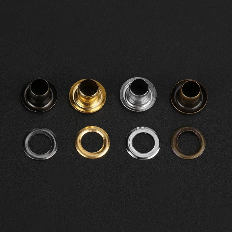Moofey 420 PCS Eyelets and Grommets, 3mm Leather Grommet Kit, 3 PCS Handwork Tools Set, Eyelet Kit for Leather Craft Clothes Sewing Accessories - Image 4